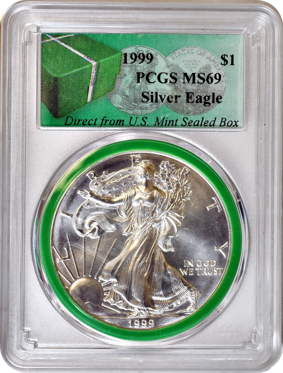 American Eagle MS 69 Graded 1999 Silver Bullion Coins for sale | eBay