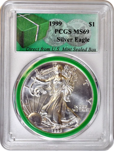 Photo of a 1999 American Silver Eagle from an eBay listing that sold on Jul 23, 2026