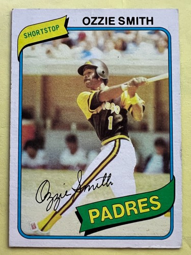 Ozzie Smith #393 1980 Topps card