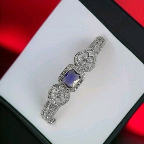 Indian Purple Amethyst American Diomond Bracelet Gift For Her Bracelet - Picture 4 of 6