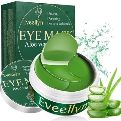 Augenpads Augenmaske gegen Augenringe Falten Aloe Vera Hyaluron Feuchtigkeit