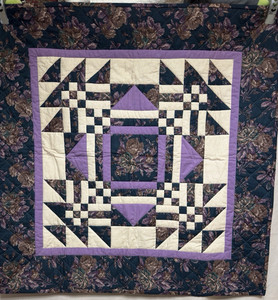 OMG! Vintage Inspired Handmade Broken Dishes Quilt 34x34 #58