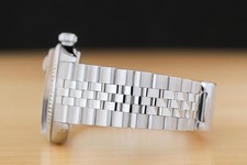 ROLEX DATEJUST 1601 18K GOLD STEEL GRAY DIAL WATCH w/ ROLEX FOLDED BRACELET 5