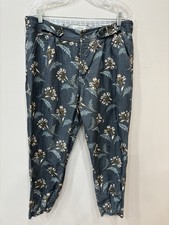 Sundance Catalog Breezy Benecia Pleated Linen Blend Ankle Pants Women  s Sz P-12