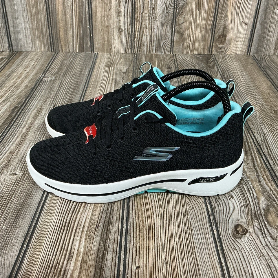 Skechers Mujer US 9 Go Walk Arch Fit Unify 124403 Negro Zapatos para Correr Tenis Foto 3 de 4