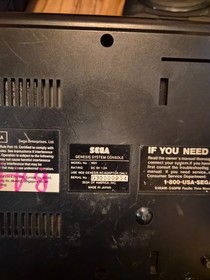 Lot of 4 Broken SEGA Genesis Consoles As-Is for Parts/Repair 1601/1631/1461