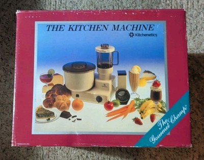 Vtg NOS Kitchenetics The Kitchen Machine Food Mixer Processor Blender Chopper