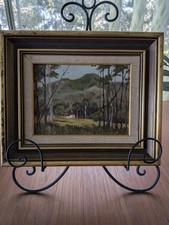 Pair Vintage Australian Original Oil Paintings Virginia Ransom Kurrajong NSW