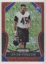 2019 Panini Prizm Rookies Red Shimmer Prizm 10/15 Jaylon Ferguson #379 ow1