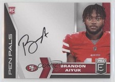2020 Panini Donruss Elite Pen Pals Brandon Aiyuk #PP11 Auto 0c3