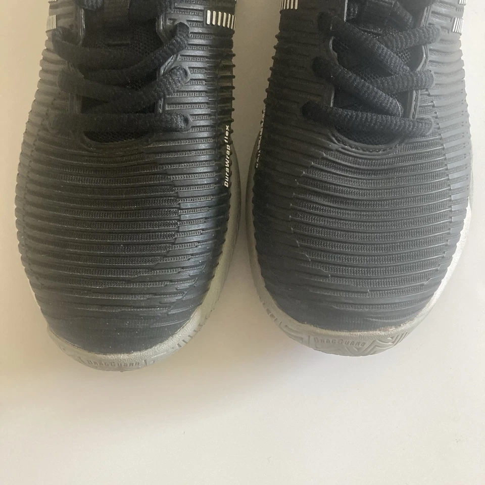 Black and White Athletic Hypercourt Tennis Sneakers - Image 3 of 4