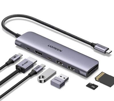 UGREEN Revodok USB C Hub PD100W 4K HDMI 3*USB A Datenports USB C Dock Adapter