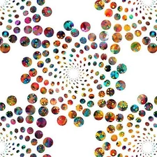 Bedazzled By Quilting Treasures - White Flares  #31125-Z