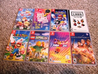 Lot of 8 Nintendo Switch Games Used Mario Lego NBA Just Dance FREE Ship!