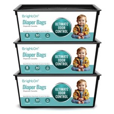 Diaper Pail Refill Bags Compatible with Genie Easy Roll Signature Diaper Pail...