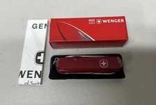 Wenger Swiss Army Knife Red Knife * File * Tweezers * Scissors * Toothpick *