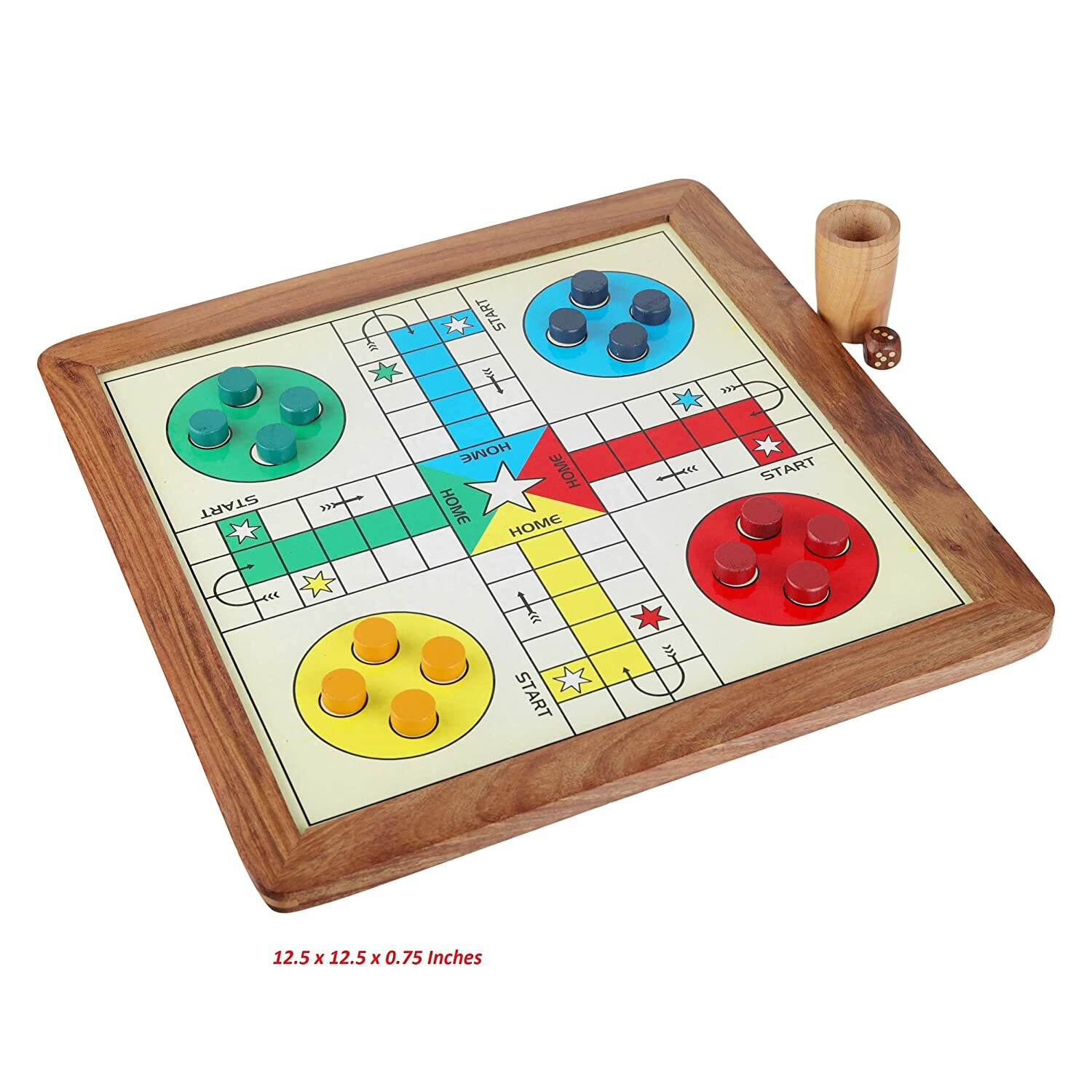 Wooden 2 in 1 Ludo Magnetic Snakes and Ladders Board Game for Kids -12 x 12  inch | eBay