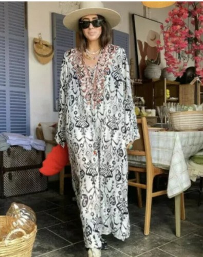 NWT Zara semi sheer Long Embroidered 