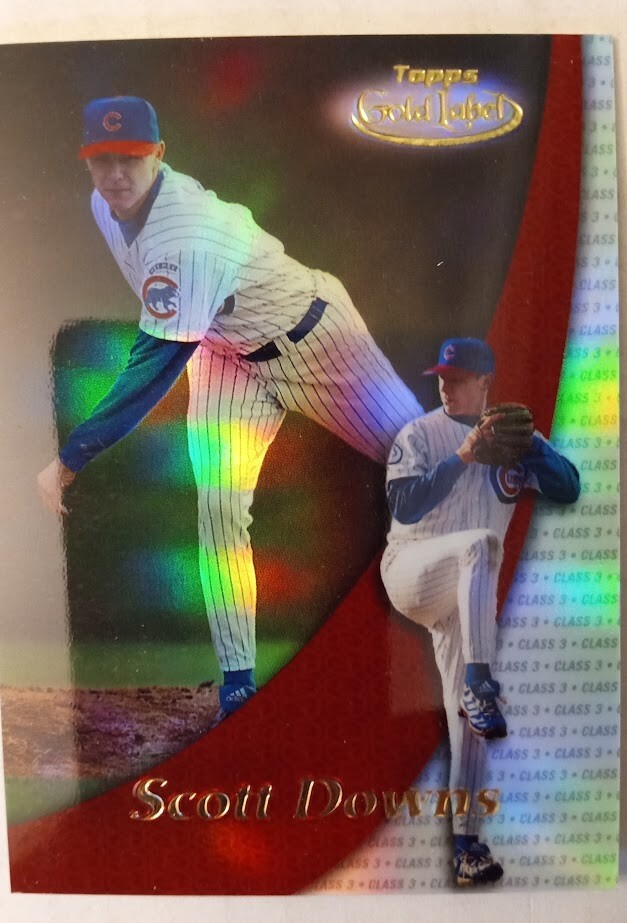 2000 Topps Baseball Gold Label Baseball Scott Downs Chicago Cubs #99 Class 3