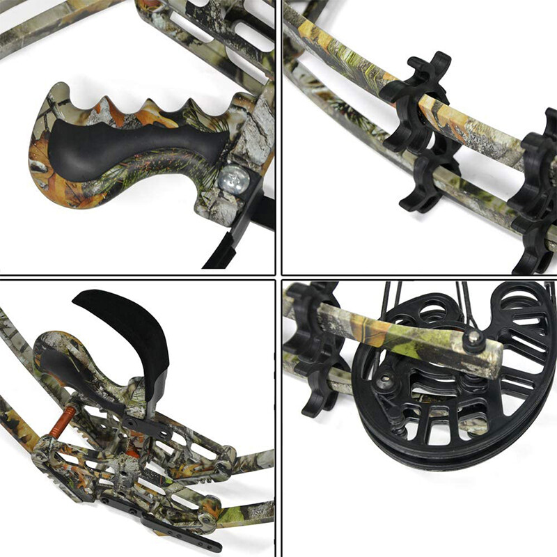 Poearcus Compoundbogen Set - 40-65lbs Verstellbar Mit Pfeilen & Stahlkugeln
