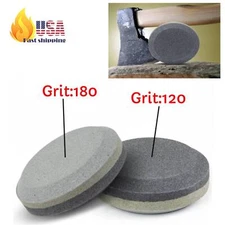 Dual-Sided Sharpening Stone for Knives - 120# Coarse & 180# Fine Grit - Compact 