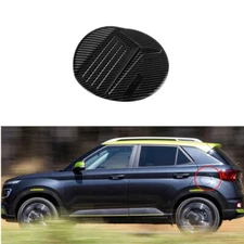 Carbon Fiber Fuel Cap Tank Gas Protector Cover Trim For Hyundai Venue 2019-2024 