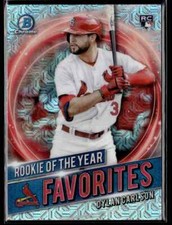 Dylan Carlson 2021 Bowman Chrome Mega Box Rookie of the Year Favorites
