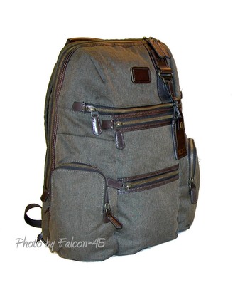 tumi canvas backpack