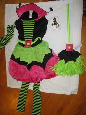 New Chasing Fireflies Spiderina Costume Dress Broom Size XXXL 16 NWT Halloween