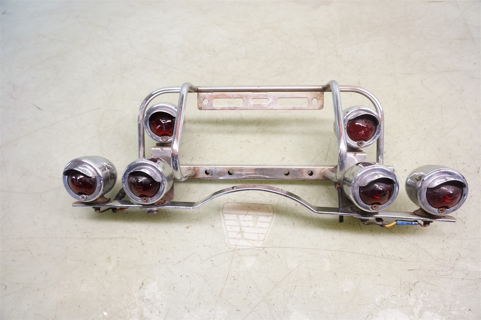 Harley Davidson Rear Fender Bumper Bullet Light Bar Shovelhead Panhead *TZ4 eBay