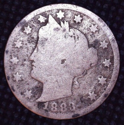 1883 Liberty V- Nickel ''With Cents''  5(C) #B112
