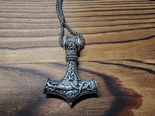 Wikinger Schmuck keltisch Anhänger Wolf Kette Pentagramm Thorhammer Axt Beil