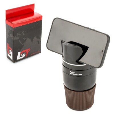Multifunktionsbecher Ablagefach Becherhalter 5in1 schwarz für AUDI Q2 Q3 Q5 Q7