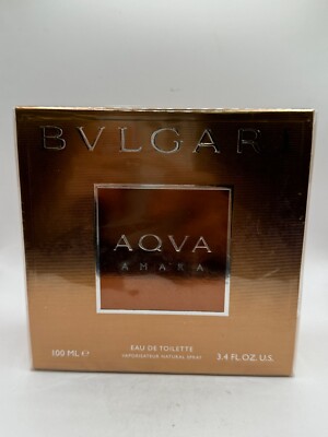 AQVA AMARA BY BVLGARI 100ML EDT CLASSIC SPRAY (NEW WITH BOX & SEALED)