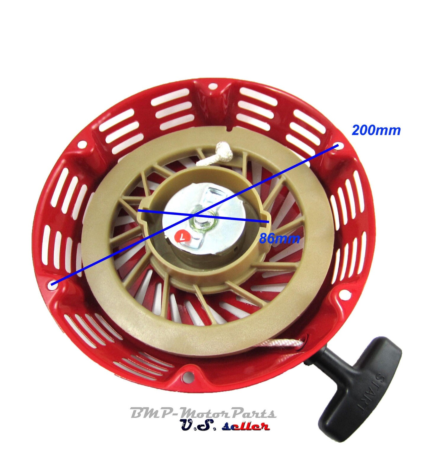 Démarreur à Rappel Pour Honda GX340 GX390 GX610 GX620 - Générateur EB11000 EB11000K - Pièce Rechange