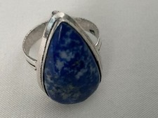 Artisan Southwest Blue Skies Lapis Ring Shadow Bezel Size 9.5