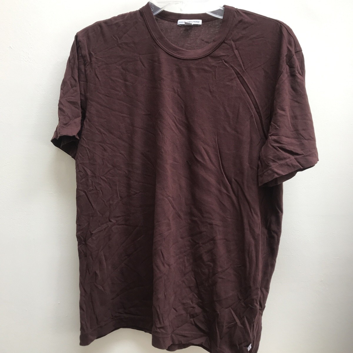 James Perse Men's Relaxed Cotton S/S Crew neck T-Shirt brown
