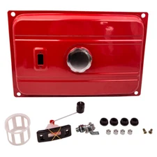 5 Gallon Generator Gas Tank Fuel Filter Cap Gauge Petcock for EC2500 Engine Red