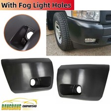 Fit For 07-13 Chevy Silverado 1500 Lh Rh Bumper End Extension W Fog Lamp Hole