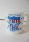 Vintage Glasbake Bicentenial Mug- 1776-1976- Milk Glass- 3.5"Tall, #30-(A508D1)