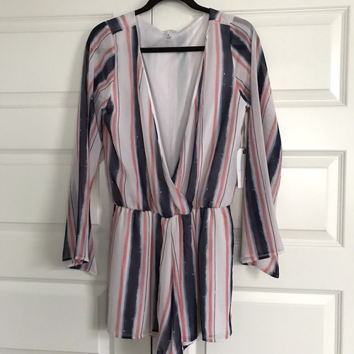 LEITH Womens Striped Long Sleeve 