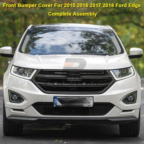 NEW Full Front Bumper Cover Grille w/ Fog Lights For 2015-2018 Ford Edge A+++ - Picture 4 of 15