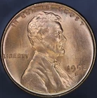 1952 S LINCOLN CENT BU FRESH FROM AN ORIGINAL ROLL-SUPER GEM- LOT AA-7419