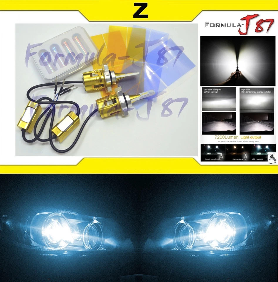 LED Kit Z 96W PSX24W 2504 8000K Icy Blue Two Bulbs Fog Light Replacement Upgrade - Image 2 of 4