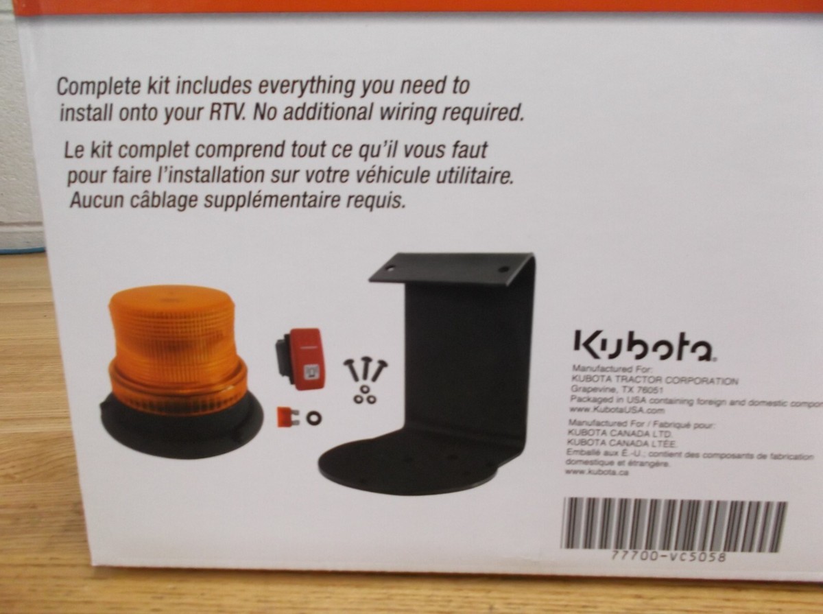 Kubota RTV-X1100 UTV Strobe Light Kit 77700-VC5058 | Genuine OEM