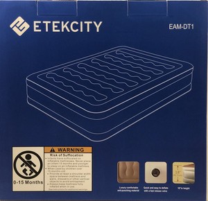 Etekcity Raised Air Bed W/ Auto Inflate Panel Control ...