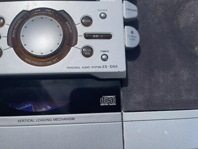 SONY ZS-D55 Portable Stereo Radio CD Cassette Boombox, CD PLAYER