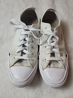 Converse All Star CT OX Sneakers Mens 9 White 1U647F Casual Shoes Low Top