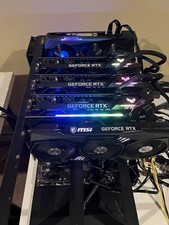 6 GPU Crypto Mining Rig 325mhs 