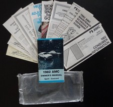 Vintage Nos 1982 Amc Spiritconcord Owner Glove Box Documents 12 Items Vintage Nos 1982 Amc Spiritconcord Owner Glove Box Documents 12 Items